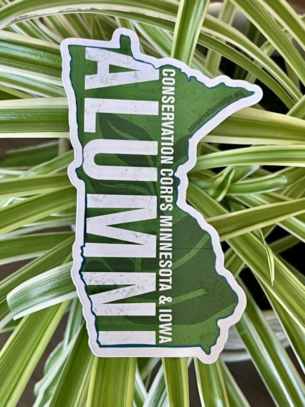 Sticker that says ALUMNI