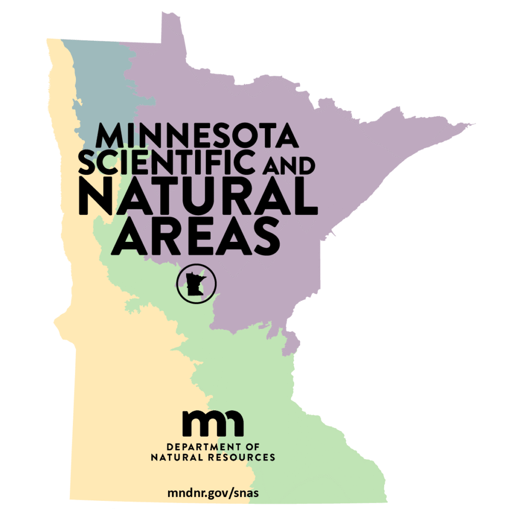 A sticker of MN design