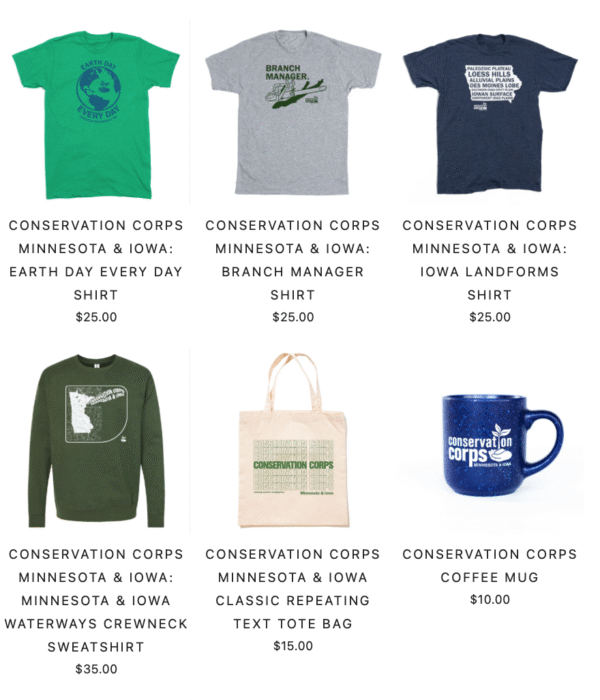 Screen shot of an online storefront.