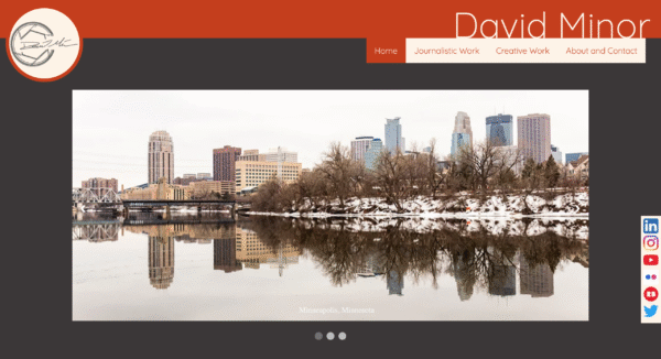Screen shot of old website