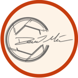 David Minor Signature Camera Lens Logo